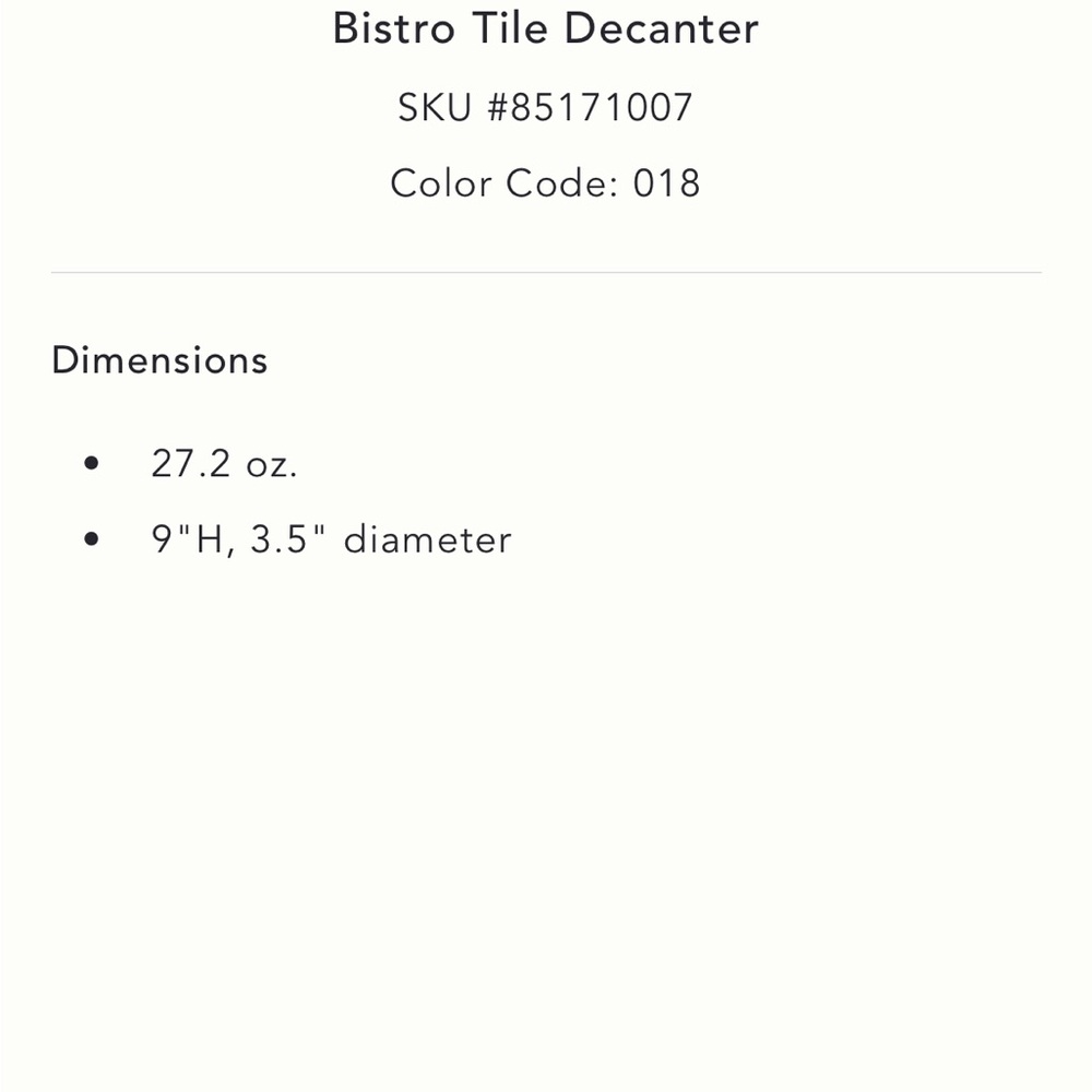 LAST ONE🔥Bistro Tile Decanter - Picture 5 of 11